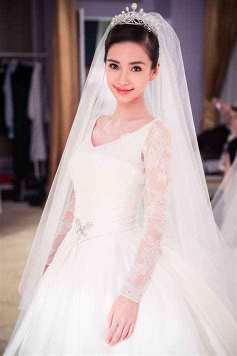 angelababy wedding dress